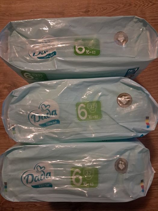 Pampersy 3 paczki dada rozmiar 6