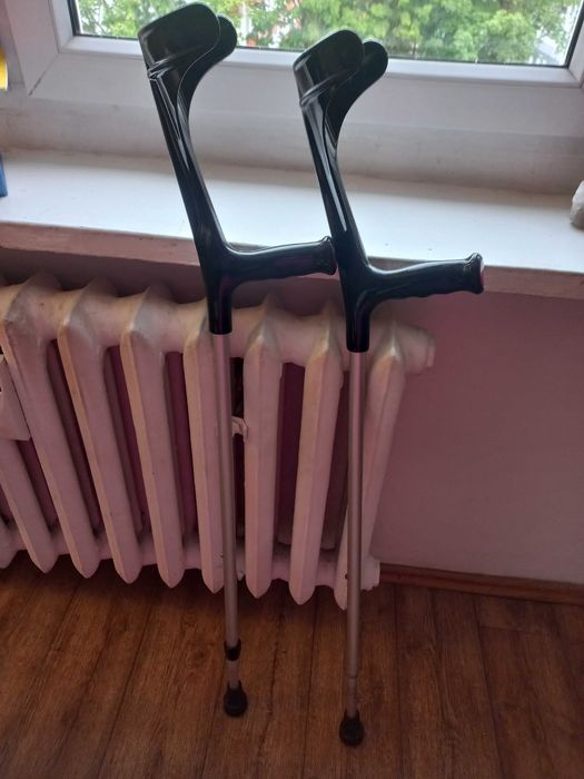 kule ortopedyczne 2 szt. czarne, otwarta obejma