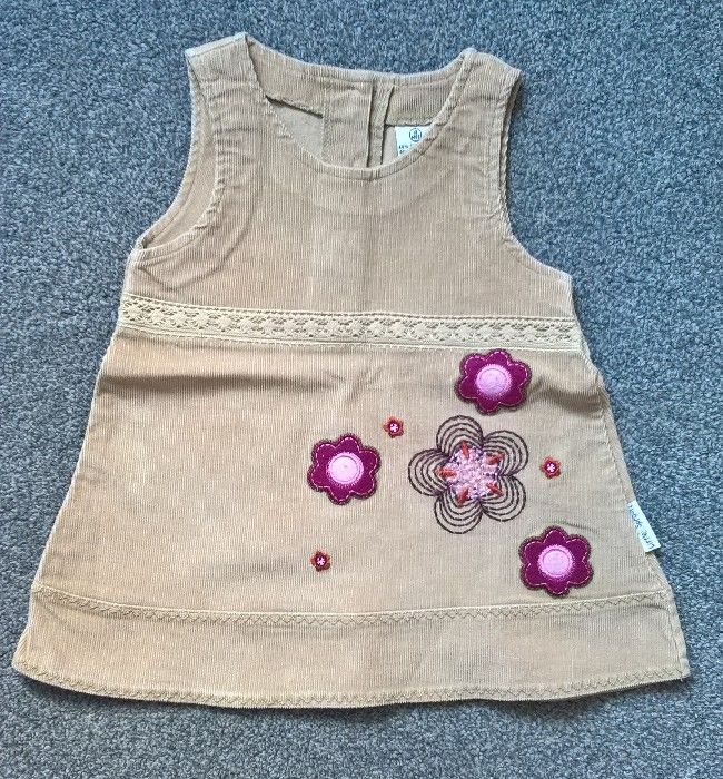 Sukienka welurowa i sztruksowa  r. 80