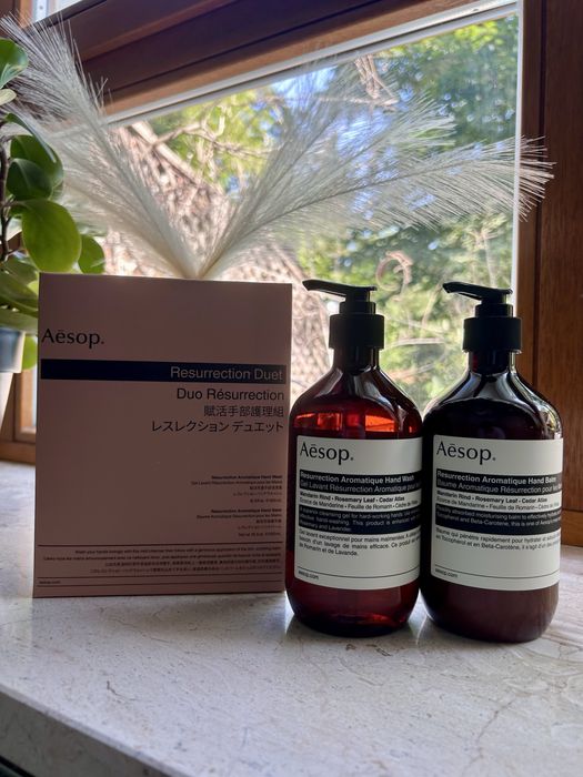Aesop Resurrection Duet - Żel do rąk, balsam do rąk 2×500ml
