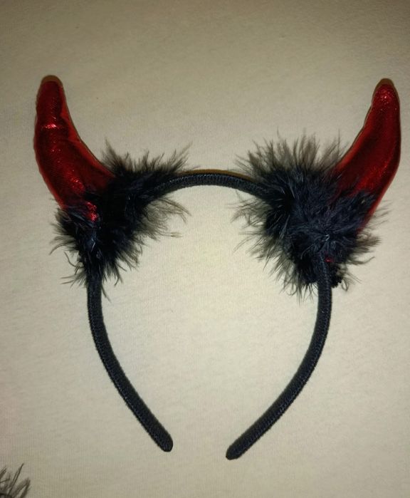 Opaska rogi na bal karnawałowy Halloween