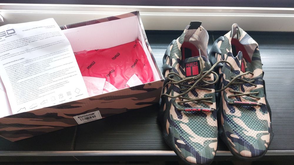Buty firmy DOUBLE RED model EXTREMO camo green rozm.45 -OKAZJA-
