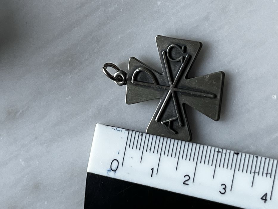 Medalha/Pingente Religioso Pax Christi - Prata de Lei