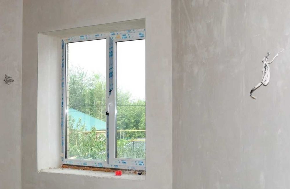 Машинна штукатурка стін / стен - Стяжка підлоги/пола