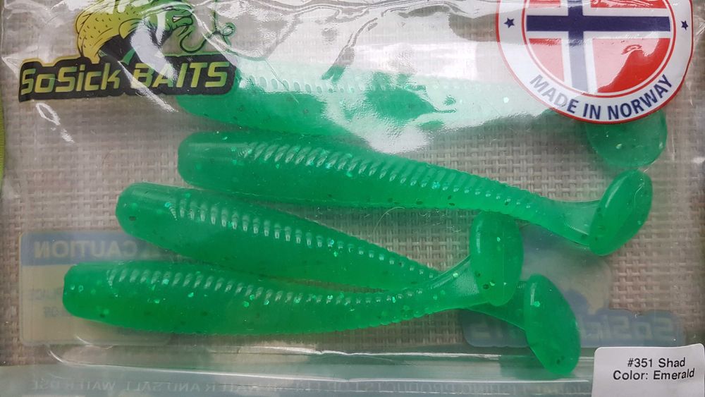 ustawić Silikonowe przynęty wędkarskie firmy *SoSick Baits.*-Norwegia