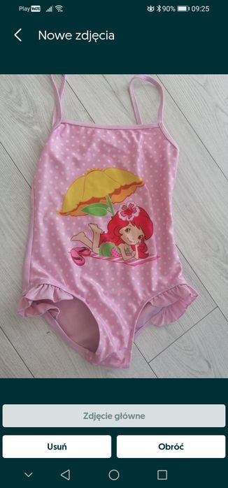 Strój kąpielowy jednoczęściowy 116 122 dziewczynka