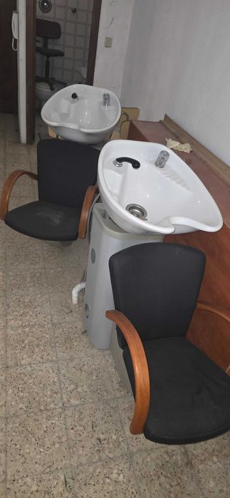 Rampa de lavagem de cabeleireiros M./ F