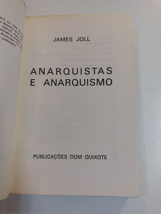 Anarquistas e Anarquismo, de James Joll