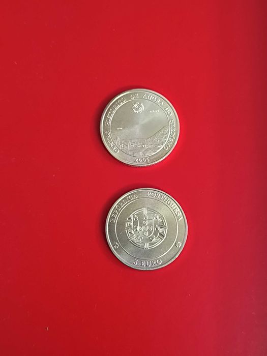 Moedas de coleção em prata Ag500 de valor facial 5 euros