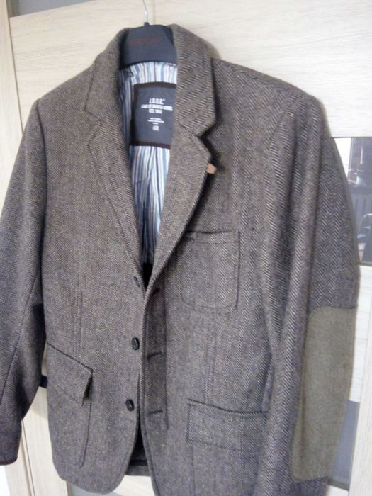 Світло коричневий теплий піджак H&M розмір S на 44 вовна 60%