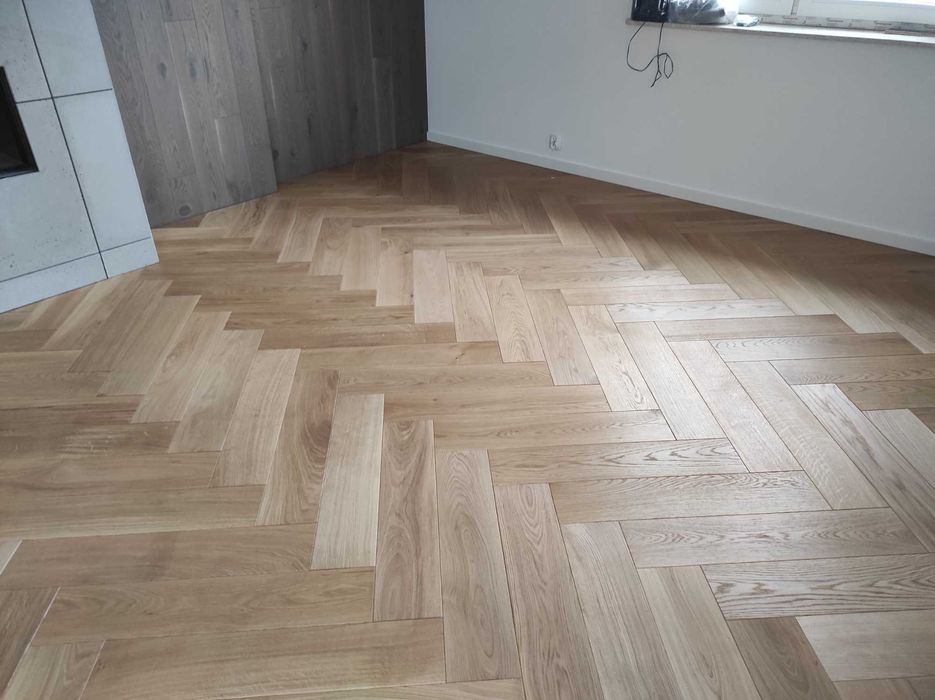 DESKA DĘBOWA, PARKIET DĄB jodła kl. Natur 15cm szer