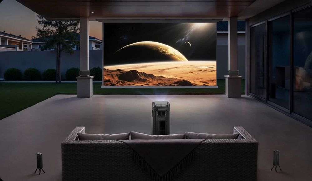 Wynajem projektora 4K + dmuchany ekran 200" | Mobilne kino