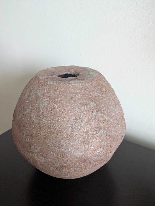 Vaso Boho Orgânico – Peça Artesanal em Cimento com Textura Natural