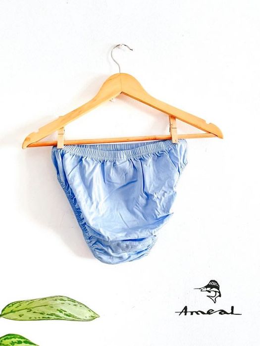 Cueca Ameal Algodão Egipcio Azul Claro L