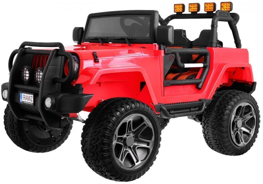 Jeep Monster 4x4 Czerwone auto terenowe MP3 - EkstraZabawki.pl