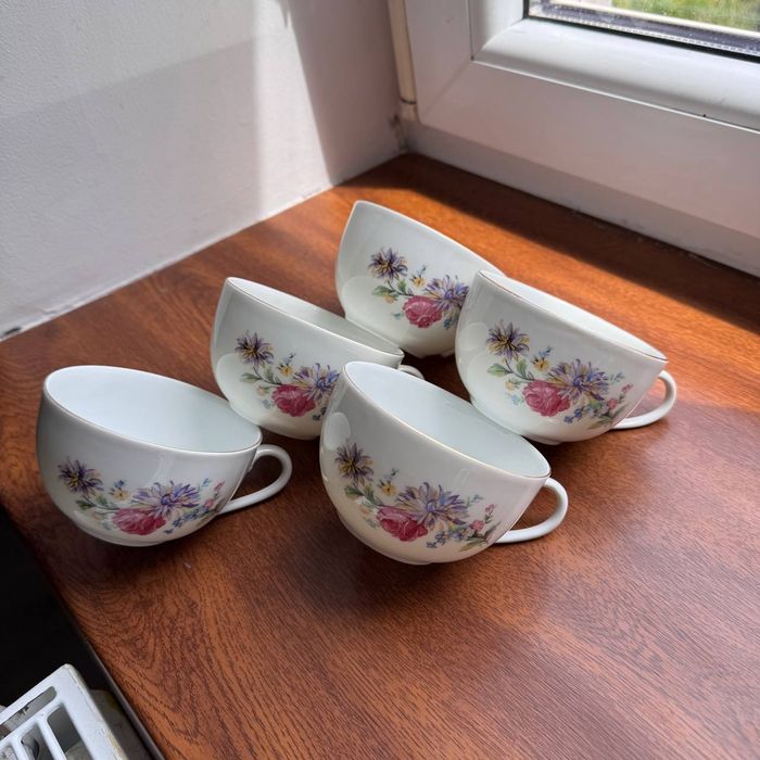 Filiżanki do Herbaty porcelana Karolina lata 60 te