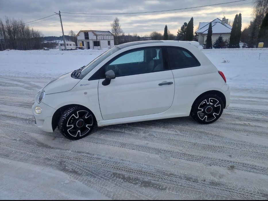 Fiat 500 Sport Hybryd biała perła
