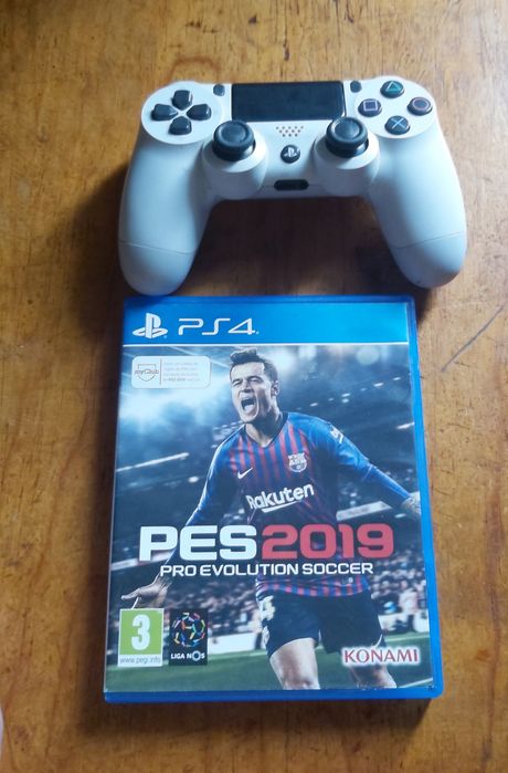 Ps4 comando original e jogo pes 19.