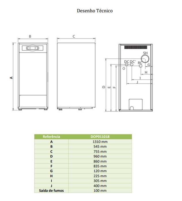 Caldeira A Pellets Bioclass IC 18 + DR => NOVA