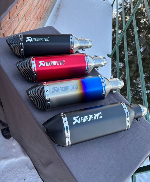 Akrapovic 37 прямоток на мотоцикл вихлоп акраповіч прямоточний глушник
