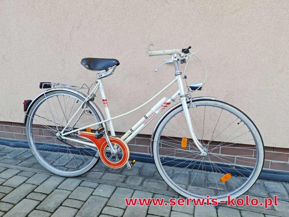 Rower damski miejski dwururka HERCULES koła 28 okazja rabat WYSYŁKA