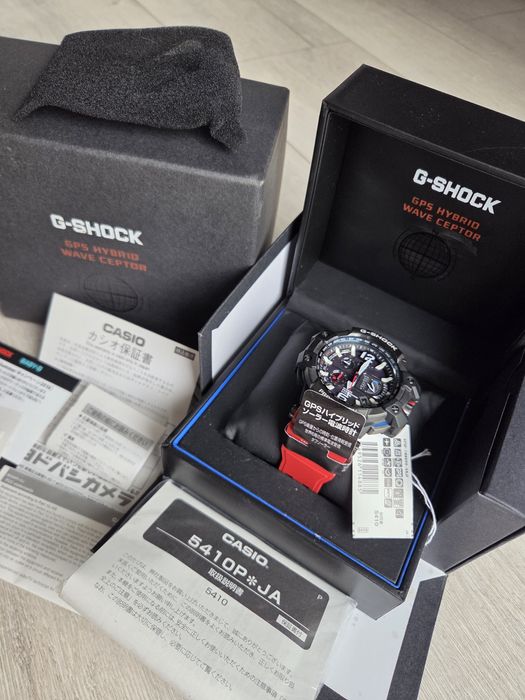 Full Set Bardzo Ładny Casio G-Shock GPW-1000RD-4AJF GravityMaster