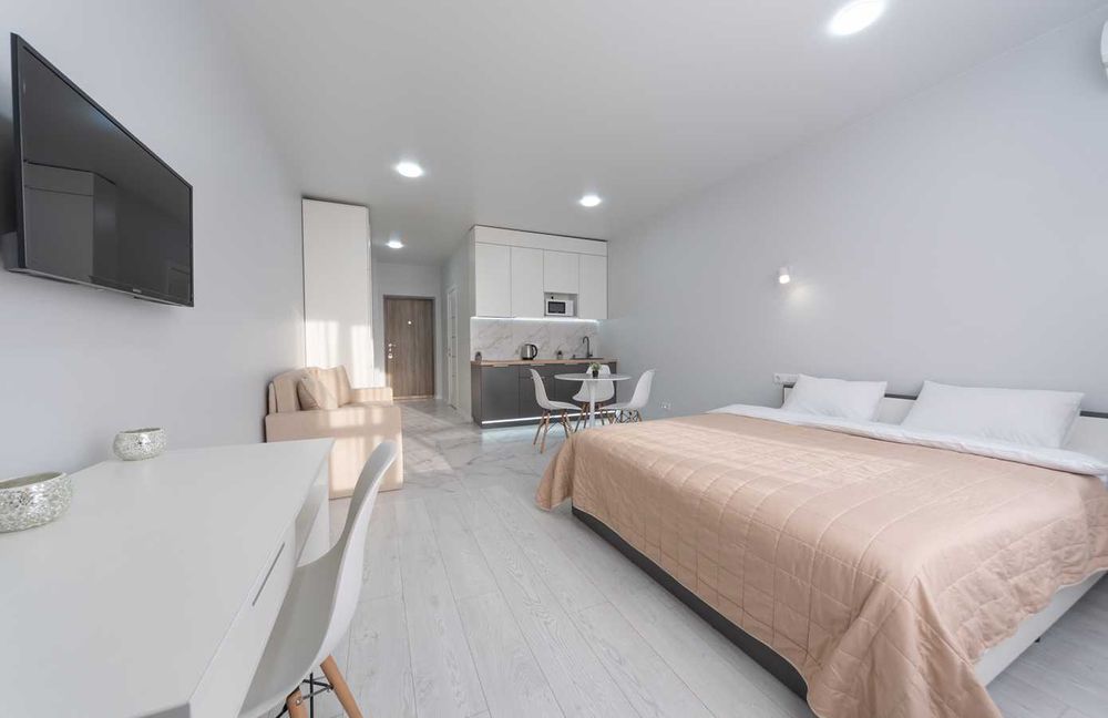 Затишна студія біля метро «Бориспільська», ЖК Олімпік Парк - подобово.