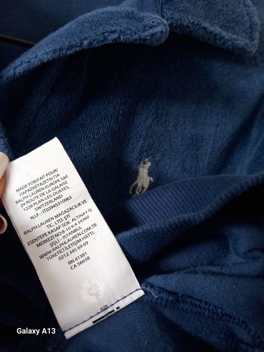 Ralph Lauren welurowy sweterek damski S