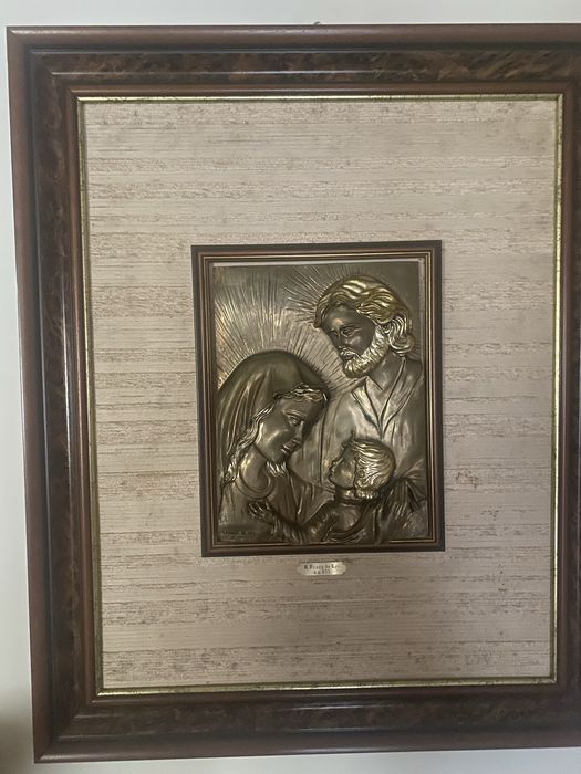 Quadro em prata maciça