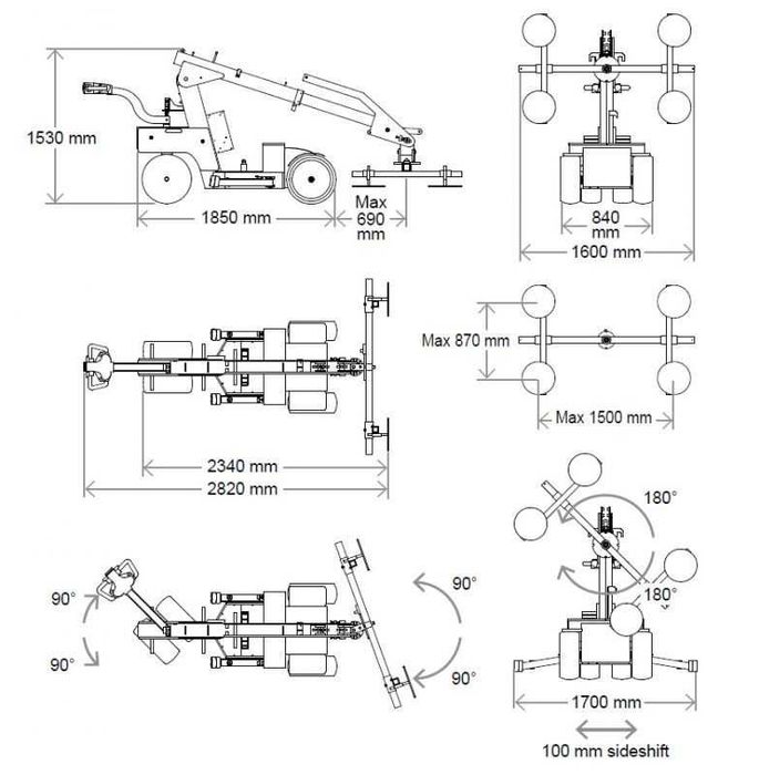 Wynajem Manipulator Smartlift 608 hl mini żuraw przyssawka do szklenia