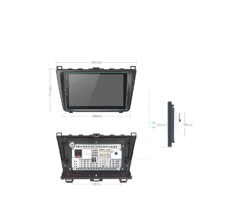 AUTO RADIO GPS ANDROID 12 PARA MAZDA 6 08-12 9"