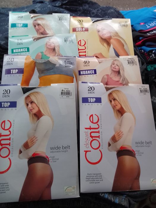 Колготы красные и не только  с узором и без узора 20-40 Ден распродажа