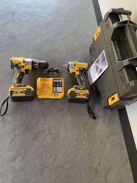 Шуруповерт гайковерт акумуляторний безщітковий 2 АКБ шуруповерт 2в1