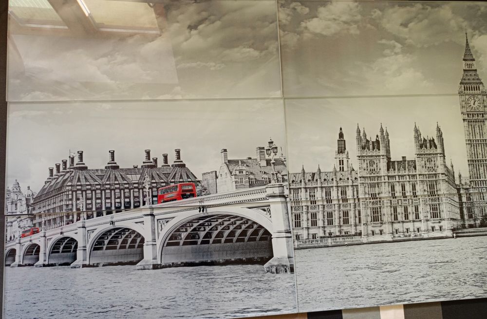 Лондон унікальна картина  панно скло