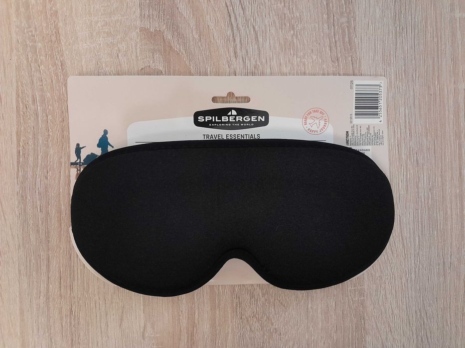 Nowa solidna maska na oczy, opaska do spania SPILBERGEN, k. czarny
