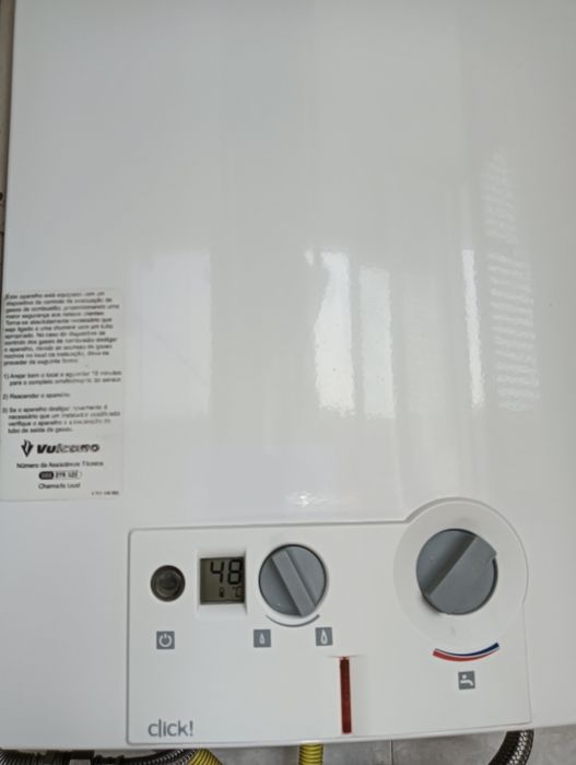 Vendo esquentador Vulcano click ventilado 11L Gás natural como novo