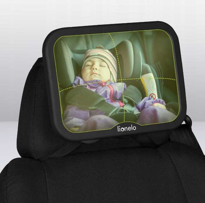 Lusterko do obserwacji dziecka Lionelo 17,5 cm x 24,8 cm czarny 071773