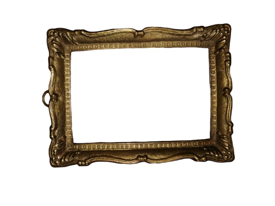 Mosiężna ramka na obrazek o formacie 9 x 13cm