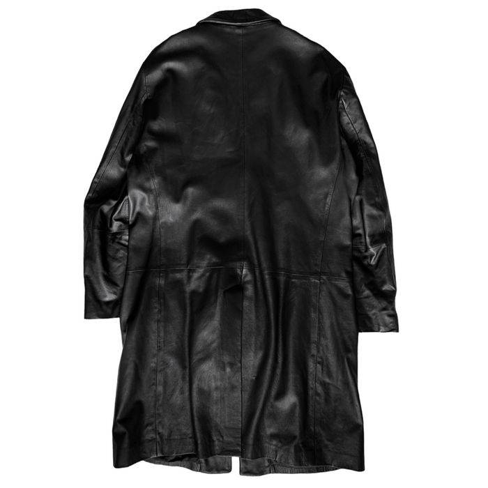 Шкіряний плащ Pal Zileri Sport, чорний колір, розмір 52-54
