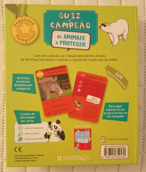 Jogo Quiz Campeão - Os Animais a Proteger