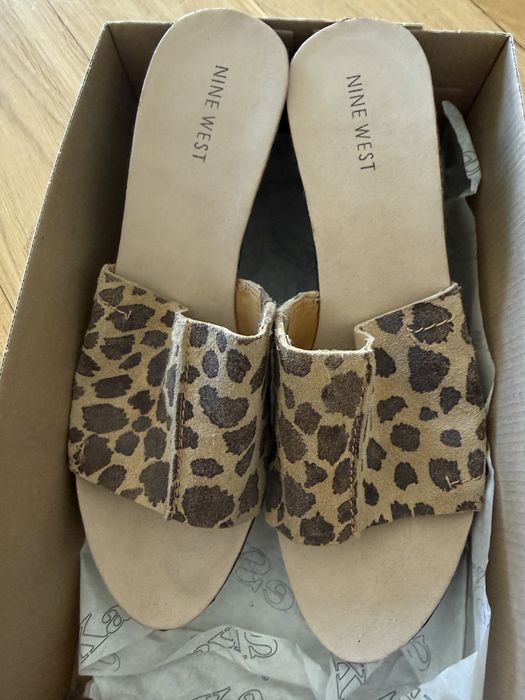 Klapki na koturnie Nine West rozm 38