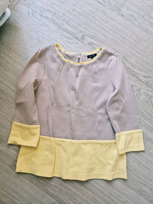 Cudna bluzka Massimo dutti S/M beżowo żółta masełkowa