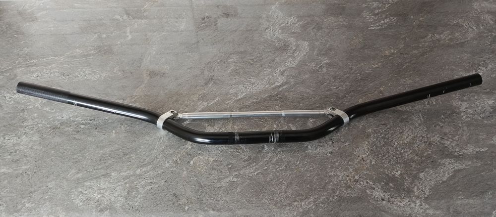 Кермо універсальне з розпіркою d=22mm на мотоцикл, мопед, скутер Чорне