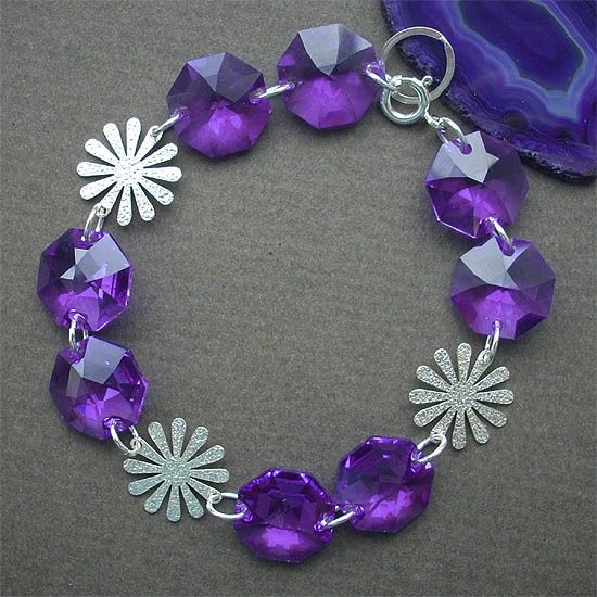 Bransoletka Swarovski STRASS i srebro handmade