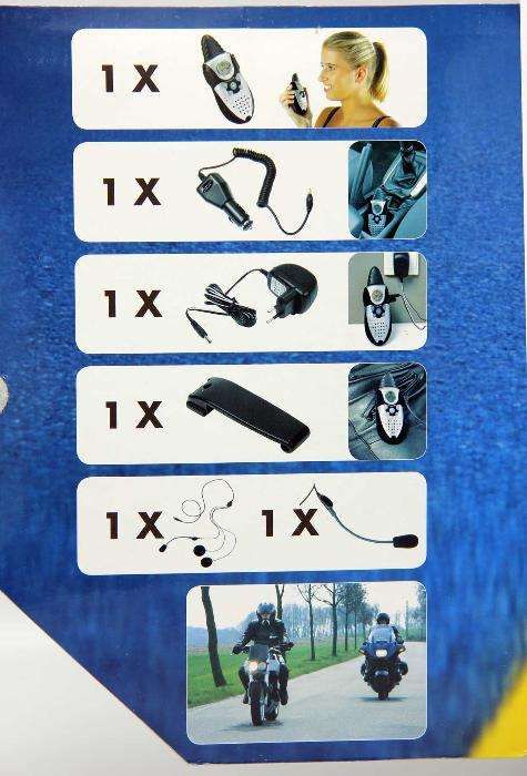 Intercomunicador entre Motas UHF alcance 2Km NOVO 3 unidades em stock