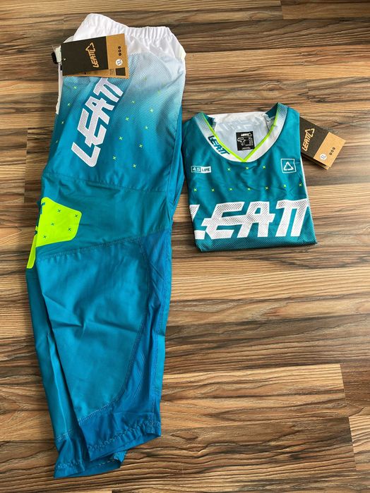 Strój LEATT 4.5 Moto Lite MX (AQUA)(cross,quad,enduro,mtb)