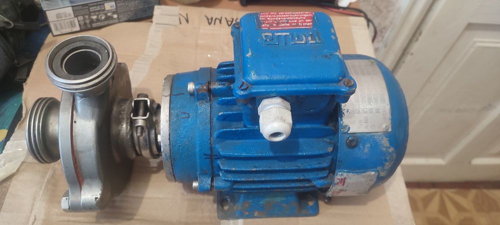 Насос відцентровий харчовий нержавійка з електродвигуном 0.55 кВт 380В