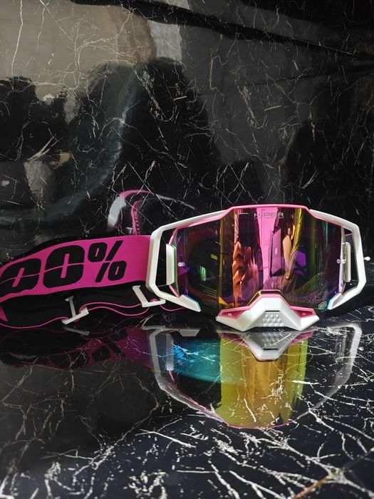 Окуляри 100% Armega Hiper лінза рожеві очки мотоочки для мотокроссу