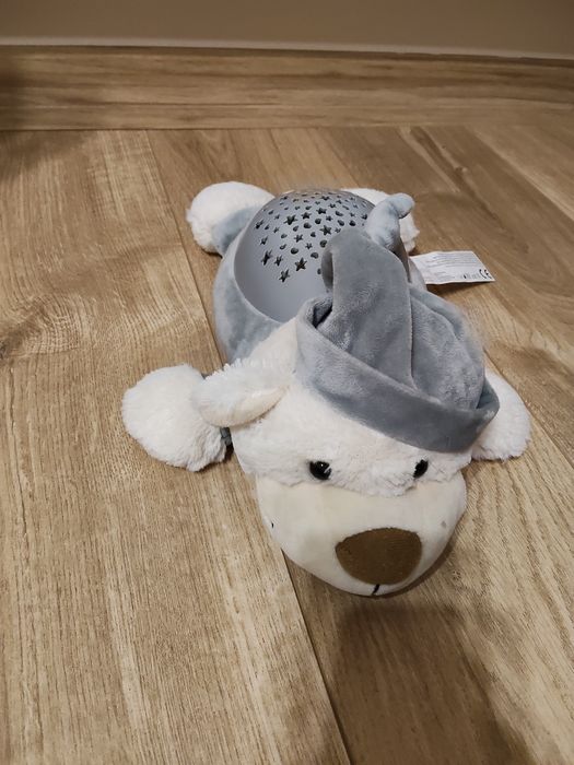 Pluszowy śpiący miś projektor