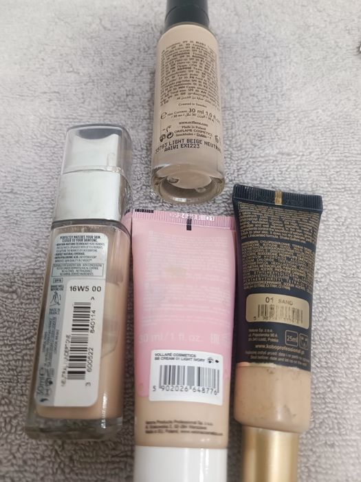 Zestaw podkładów lancome loreal revlon Maybelline fit me hean lirene